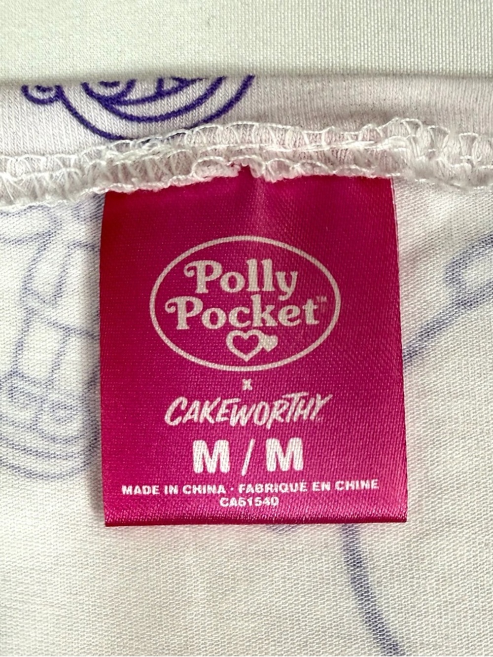 NWT POLLY POCKET X CAKEWORTHY Women’s M Dress Y2K Coquette Kawaii Mini Dress NEW - Picture 3 of 16